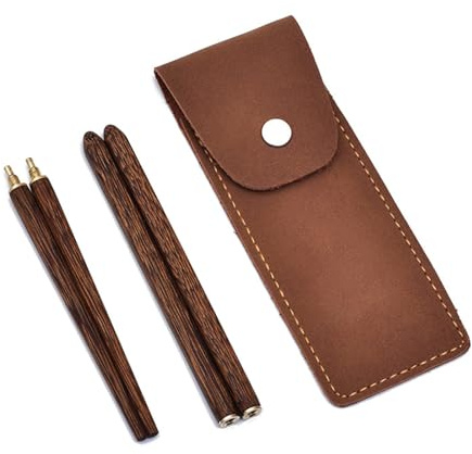 Palillos desmontables con funda, palillos de madera china para utensilios de viaje, vajilla, para suministros de camping al aire libre