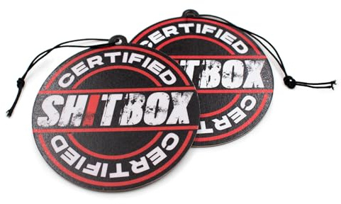 2er Set Tuning Lufterfrischer Duftbaum fürs Auto Air Freshener Design Duft Anhänger (2x Shitbox)