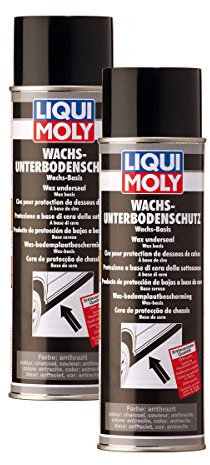 2X LIQUI Moly 6100 Wachs Unterbodenschutz schwarz anthrazit 500ml
