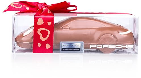 CHOCOLISSIMO - Cadeau d'Amour - Voiture en Chocolat - Porsche 911 Carrera - Idée Cadeau Anniversaire, Cadeau Amoureux pour Homme, Cadeau Saint Valentin, pour Garçon, Ami, Papa, Grand-Père