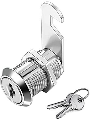 YOUTU® Briefkastenschloss Zylinderschloss, Zylinder Cam Lock, Möbelschloss Schrankschloss Spindtürschloss Schubladeschloss, Hebelschloss für Briefkästen, Schranktüren (16mm)