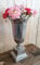 MichaelNoll Vase Blumenvase Gefäß Pokalvase Dekovase Aluminium (Metall), Silber Deko Modern, Wohnzimmer, Küche, 48,5 cm