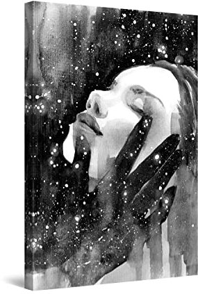 Startonight Bilder Frau Leidenschaft Schwarz und Weiß - Leinwandbilder Moderne Kunst - Abstrakte Wanddeko Kunstdrucke, Wandbilder XXL Wohnzimmer Groß Wand Bild 80 x 120 cm, Elegante Geschenkidee