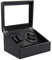 Lobwerk Uhrenbeweger für 4 Automatikuhren Uhrendreher Watch Winder Uhrenbox Holz Vitrine (Carbon)
