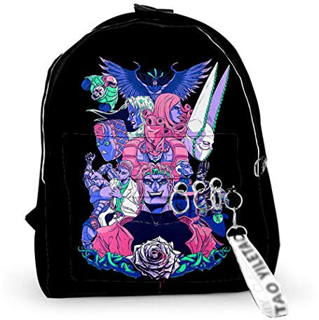 WANHONGYUE JoJo's Bizarre Adventure Anime 3D-Druck Backpack Rucksack Schulranzen Grundschule Schultasche für Kinder / 16