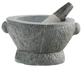 Heuschen Mortier et pilon XXL en granit massif 21 kg Ø 27 cm en pierre naturelle