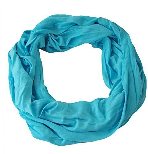 Niklarson Loop Schal Tuch aquablau Rundschal 160x45cm unisex Schlauch T7052