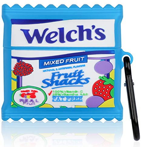 Oqplog AirPods Pro Schutzhülle für AirPods Pro, Silikon, niedlich, lustig, Cartoon, 3D, Kawaii, lustig, weich, cool, einzigartig, für Mädchen, Jungen, Teenager, Mädchen (Fruchtbonbons)