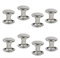 300 Sets silberne Edelstahl-Ledernieten, Doppelkappen-Nieten, röhrenförmige Metallnieten, Reparaturen, Dekoration, Bastelzubehör für Leder, Handwerk, Kleidung, Schuhe, Taschen, Gürtel (6 mm, Silber)