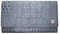 Anuschka Trifold Brieftasche aus Leder mit RFID-Schutz, handbemalt - Croco Embossed Silver/Grey