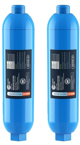 Crystala Garden Hose End Pre-Filter for Swimming Pool, Hot Tubs, Spa, Inflatable Pool, Ponds, Greatly Reduces Bad Taste, Odors, Chlorin and Sediment, up to 8,000 Gallons, 2 Pack