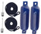 rockible Marine Boat Fenders Boat Fenders Bumpers Inflatable Marine Boat Bumper for Fishing Boats, Blue Rope