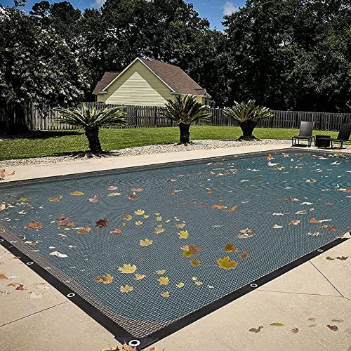 Protection Piscine pour Piscine Rectangulaire 6 X 12 M Bâche D'Hivernage Piscine, Bâche Protection pour Piscines Creusées Et Hors Sol, en Polyéthylène, Résistant, Maille Fine