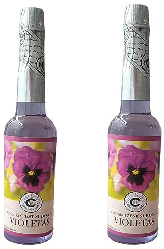 Agua de Violeta, Pack de 2 Botellas de Agua de Violeta de 221 ml c/u