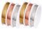 Set of Thin Craft Wire - 2 Rolls of Gold Wire, 2 Rolls of Silver Wire, 2 Rolls of Fine Craft Wire Made of Red Copper, 30 M X 0.5 Mm Copper Wire for Homemade Jewelry and Crafts
