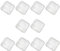 perfk 10x Press on Nails Storage Boxes,Large Nail Organizers,Nail Tips Display Holder for Handmade Nails,Business Nail Display, transparent, XL