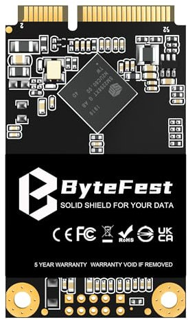 ByteFest SSD 512Go mSATA Disque Dur SSD Interne SATA III 6Go/s, Mini Solid State Drive Compatible avec Ordinateurs Portables et PC(30x50mm)
