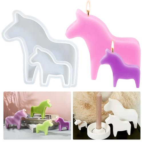 Kerzen Silikonform Gießform Tiere - Kerzenform Silikon zum Gießen - Seifenform Epoxidharz Harzform Gipsform