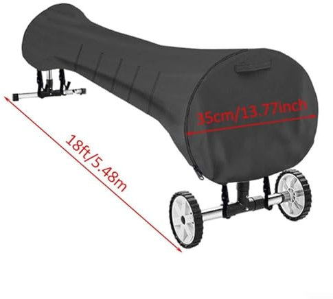 All Weather Pool Reel Cover with Adjustable Straps, Protects Against Snow, Frost, and Sun (B)