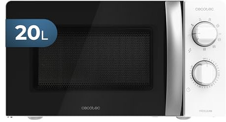 Cecotec Microonde con Grill 20 L GrandHeat 2110, 1700 W, Tecnologia 3DWave, Timer fino a 30 min, Comandi rotanti meccanici, 6 livelli di potenza