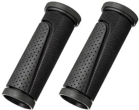 Lot de 2 poignées courtes pour guidon de vélo - Compatibles avec de nombreux vélos standard - Longueur : 90 mm