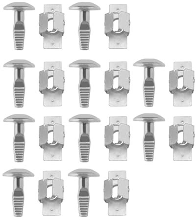 COZERI 10 Paires Cache Sous Moteur,Référence 703016 703018,Clips de Fixation en Alliage d'Aluminium pour Peugeot, Fixations Support Couvre Moteur, Compatible,pour avec 206 207 406 407 806 807