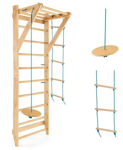 FANTASK Turntrainingsgeräte 38175SP-VC Enfants et Adultes, Naturel, 80 x 60 x 220 cm (L x W x H)