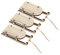 DECHOUS Miniatur-Schlitten-Set 3-teilig Holz-tischschlitten-Ornament Für Weihnachtsdekoration