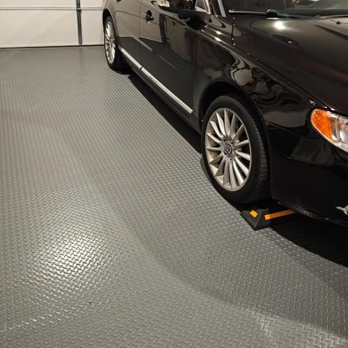 Tapis Garage Tapis de Sol de Garage Extra Large, Rouleau de Protection de Sol en Caoutchouc Très Résistant, Tapis de Stationnement Antidérapant pour Fourgonnette/voiture/camion/remorque(160cmx350cm/5.
