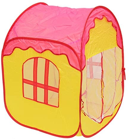 Cabilock Spielzelt Für Junge Mädchen Kinderzelt Aus Strapazierfähigem Material Faltbares Kinderspielhaus Burgspielzelt Für Indoor-outdoor-nutzung Einfach Aufzubauen Ohne Werkzeug