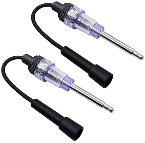 Kasoud Spark Plugs Tester, Ignition Spark Tester, Engine Ignition Diagnostic Detector Tool, In-Line Ignition Spark Teste, Spark Plug Tester for Automotive, Car, Lawnmower (2 PCS)