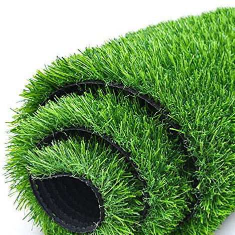 EYRMQWJPC Gazon synthétique Tapis de 2 cm d'épaisseur, Gazon Naturel réaliste, Largeur 2,5 m, paillasson en Gazon(2.5x6m)
