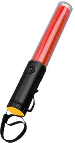 LED Verkehrsleitstab Wiederaufladbar | Signalstab Verkehr Sicherheit | 10-Zoll-LED Kontrollstab Mit Seitlichem Clip Robust | Sicherheitsstab Für Parken Flugzeug Auto Verkehrskontrolle Notfall Outdoor