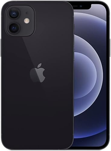ABUSVEX Original Back Glass Replacement Compatible with iPhone 12 6.1 inches All Carriers with Pre-Installed Adhesive and Repairing iPhone 12 Tool Kits (Black)