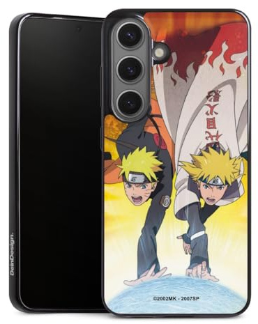 Slim Case extra dünn kompatibel mit Samsung Galaxy S25 Silikon Handyhülle schwarz Hülle Minato Namikaze Offizielles Lizenzprodukt Naruto Shippuden