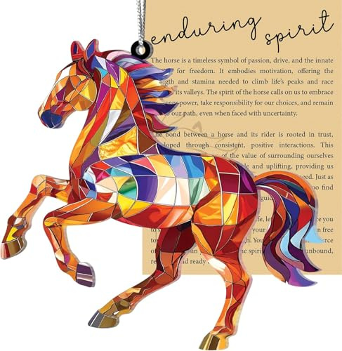 Horse Ornaments for Christmas Tree,Horse Gifts for Women, Equestrian Gifts for Just Girls Who Love Horses, Spirit Horses Christmas Ornament for Tree Decorations(horse)