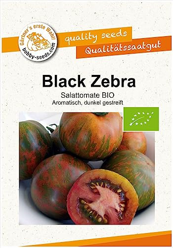 BIO-Tomatensamen Black Zebra Salattomate Portion