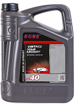 5L 5 Liter ROWE Motoröl Öl VINTAGE Mild Legiert SAE 40 Oldtimer Einbereichs-Öl