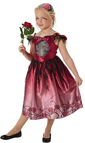 Rubies Official Rags and Roses Halloween Gothic Bride Girls Costume, Childs Size Small 3-4 Years