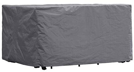 Perel Rechteckige Gartenmöbel-Abdeckung 165 x 135 x 95 cm, wasser- und UV-beständig, robuste Schutzhaube gegen Regen und Schmutz, atmungsaktives Gewebe, ideal für Gartenmöbel-Sets