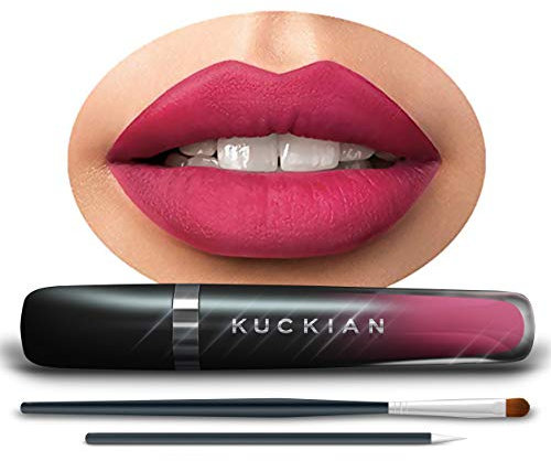 PEPPA - Rich Spring Pink Lipstick - Liquid Velvet Supremé by Kuckian - Vitamin E, Cruelty Free, Vegan, Long Lasting