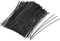 sourcing map 4 Inches Metallic Twist Ties Reusable Cable Cord Wire Ties Black 500pcs