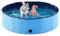 Paddling Pool for Pets and Kids,(M: 80 x 20 cm) Foldable Dog Swimming Pool PVC Non-Slip Bathing Tub Sturdy Children Pet Dog Paddling Bathing Pool for Garden Patio Bathroom