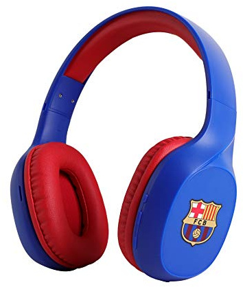 Fútbol Club Barcelona - Auriculares Inalámbricos Tipo Diadema - Conexión Bluetooth - Función Manos Libres - Batería de 250 mAh - Almohadillas con Reducción de Ruido - Producto Oficial del Equipo
