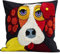 Kare Design Kissen Make Up Dog, Acceessoire, Deko-Kissen, Tiermotiv, mit Reisverschluss, 45x45cm (LxB)