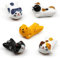 Juego de 5 palillos para gatos, porcelana de estilo japonés, soporte para palillos de cerámica para cena, cuchara, tenedor, cuchillo, vajilla, soportes para pinceles de pintura china, decoración del