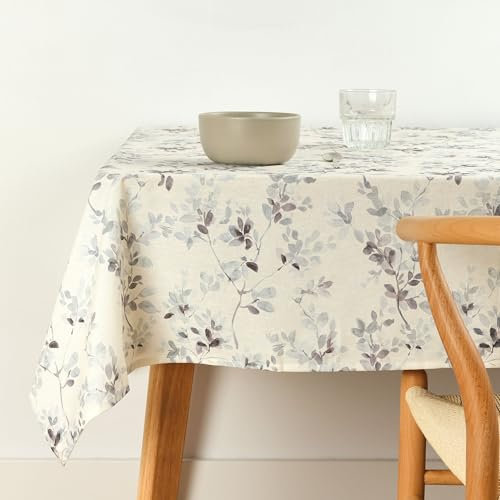BELUM | Mantel 200x140 cm Antimanchas de Algodón Resinado, Tacto Algodón, Impermeable, Repelente de Líquidos