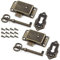 Kyuionty 2 Sets Skeleton Key Lock Decorative Antique Bronze Cabinet Vintage Lock with Key and Screws for Chest Cupboard Furniture
