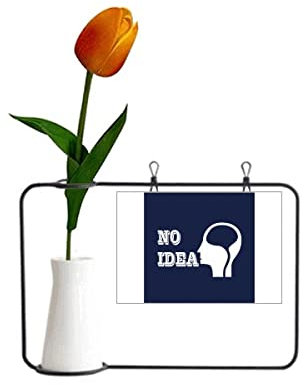 Brain Blank No Idea Art Deco Fashion Tulpe Künstliche Blumenvase Dekoration Karte