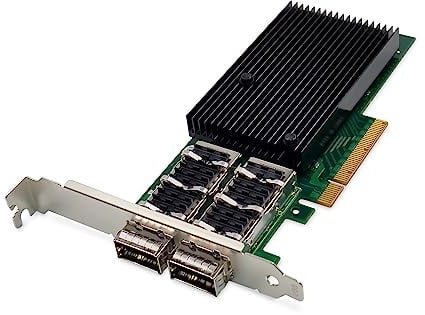 DIGITUS 40 Gigabit Ethernet Server Netzwerkkarte - 2 Port QSFP+ - NIC - PCIe 3.0-40000 Mbps
